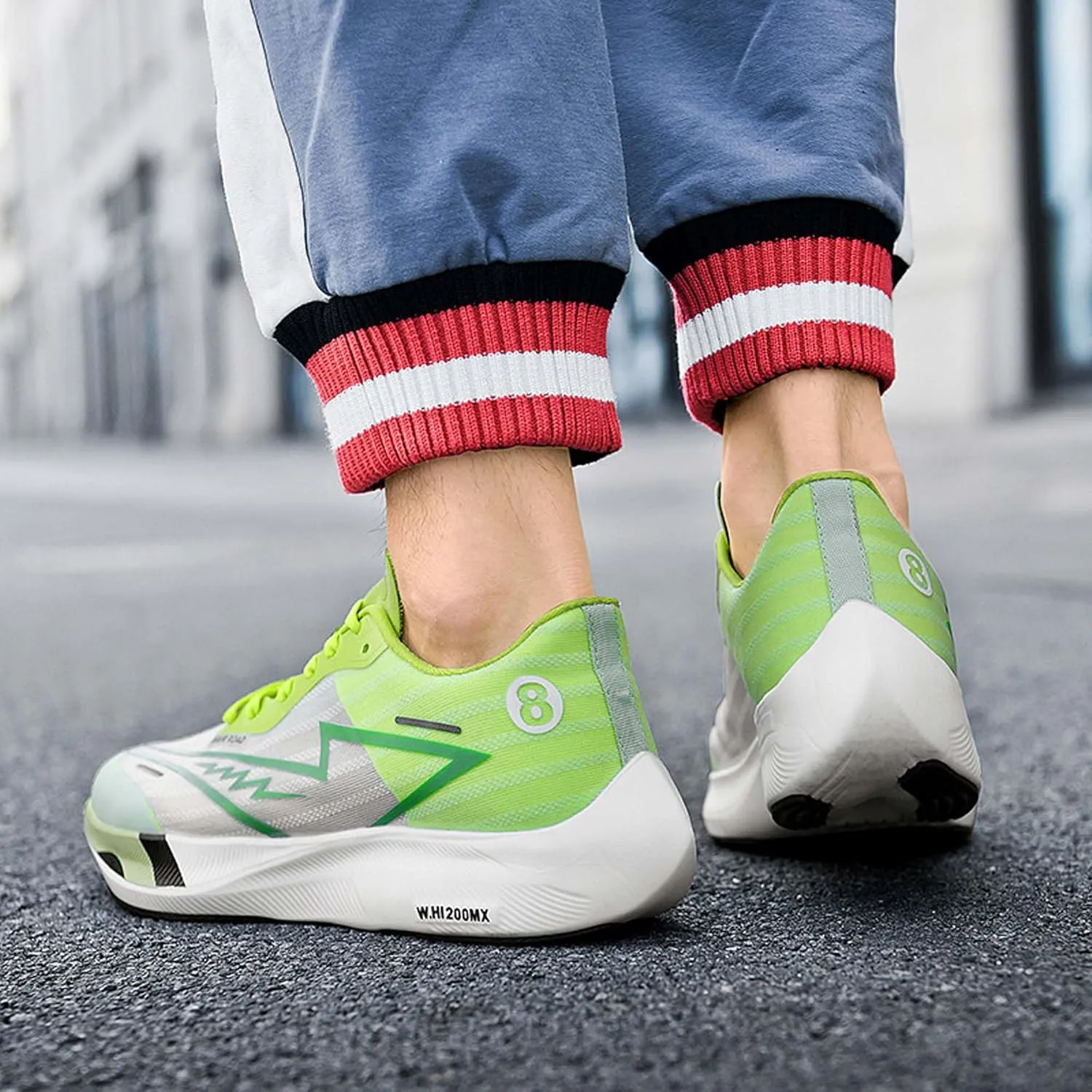 Unisex Sports Running Shoes Racing Competition Training Shoes Fashion Sneakers Breathable Mesh Walking Casual Sneakers