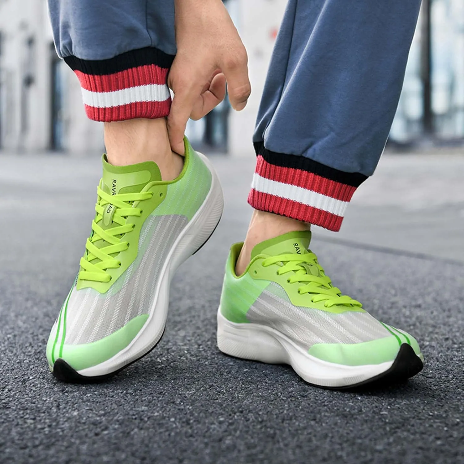 Unisex Sports Running Shoes Racing Competition Training Shoes Fashion Sneakers Breathable Mesh Walking Casual Sneakers