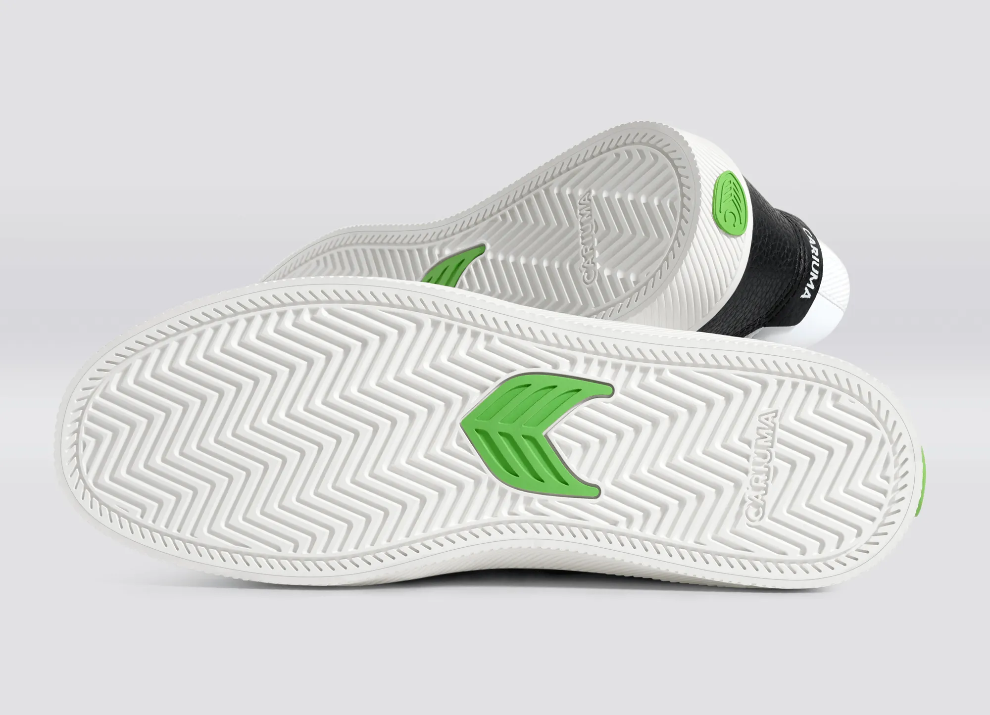 VALLELY White Leather Black Accents Sneaker Men
