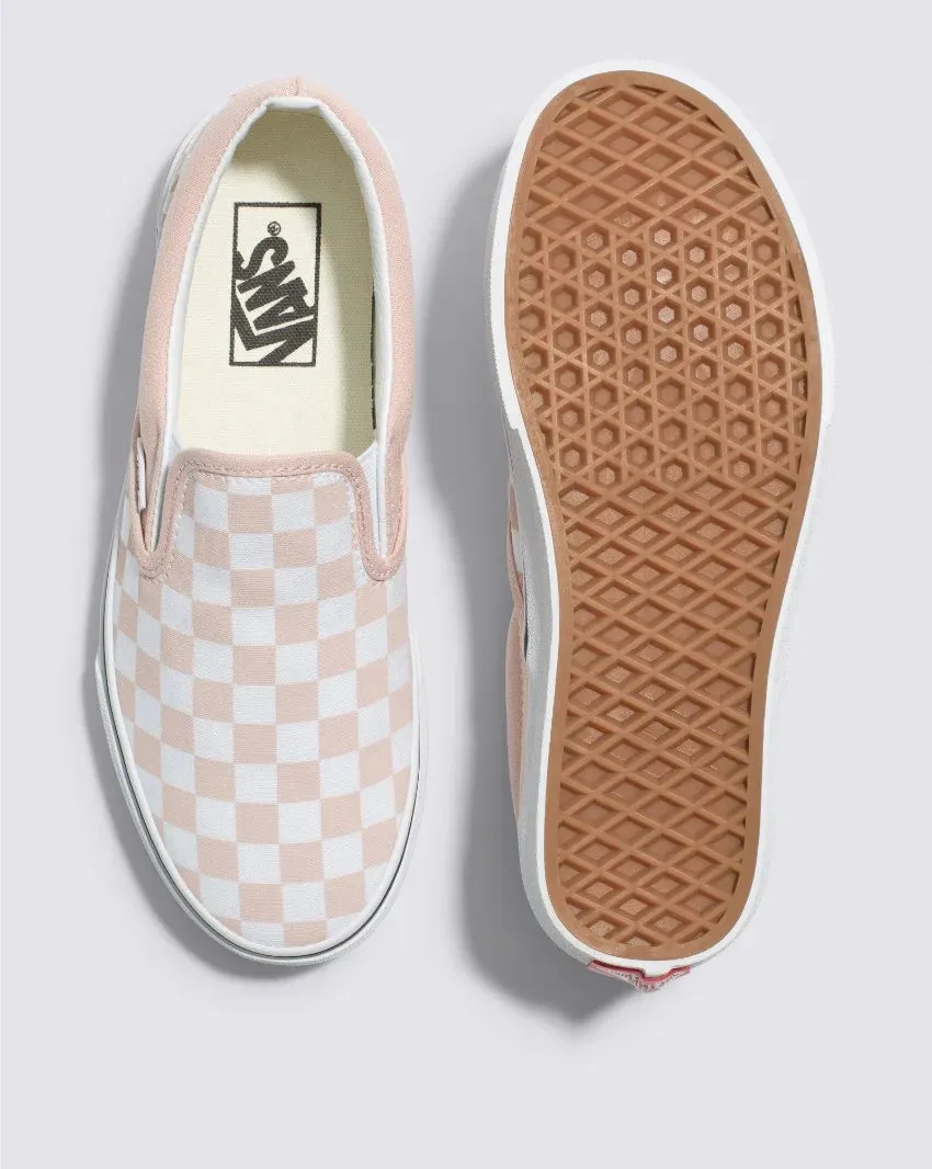 VANS Classic Slip-On Color Theory Checkerboard Rose Smoke - Pink
