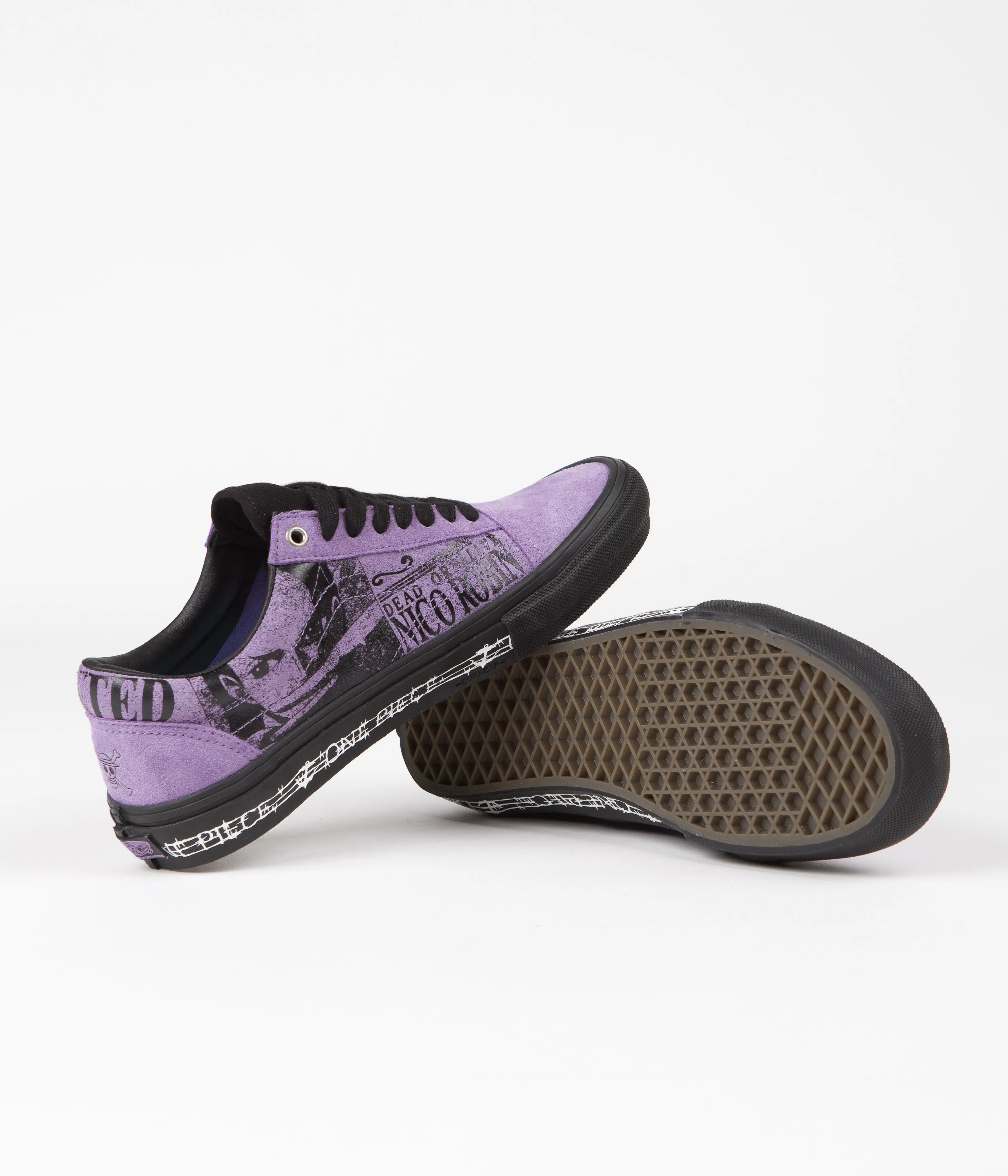 Vans Skate Old Skool Shoes - (One Piece Wanted Nico) Robin Purple