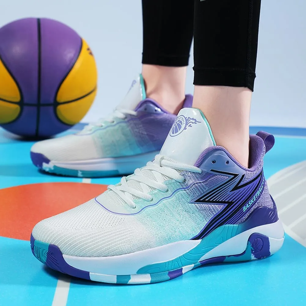 VAXAV Unisex Professional Outdoor Sports Sneakers High Top Basketball Athletic Running Tennis Shoes