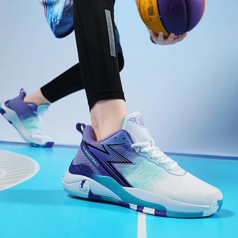 VAXAV Unisex Professional Outdoor Sports Sneakers High Top Basketball Athletic Running Tennis Shoes