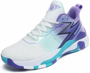 VAXAV Unisex Professional Outdoor Sports Sneakers High Top Basketball Athletic Running Tennis Shoes
