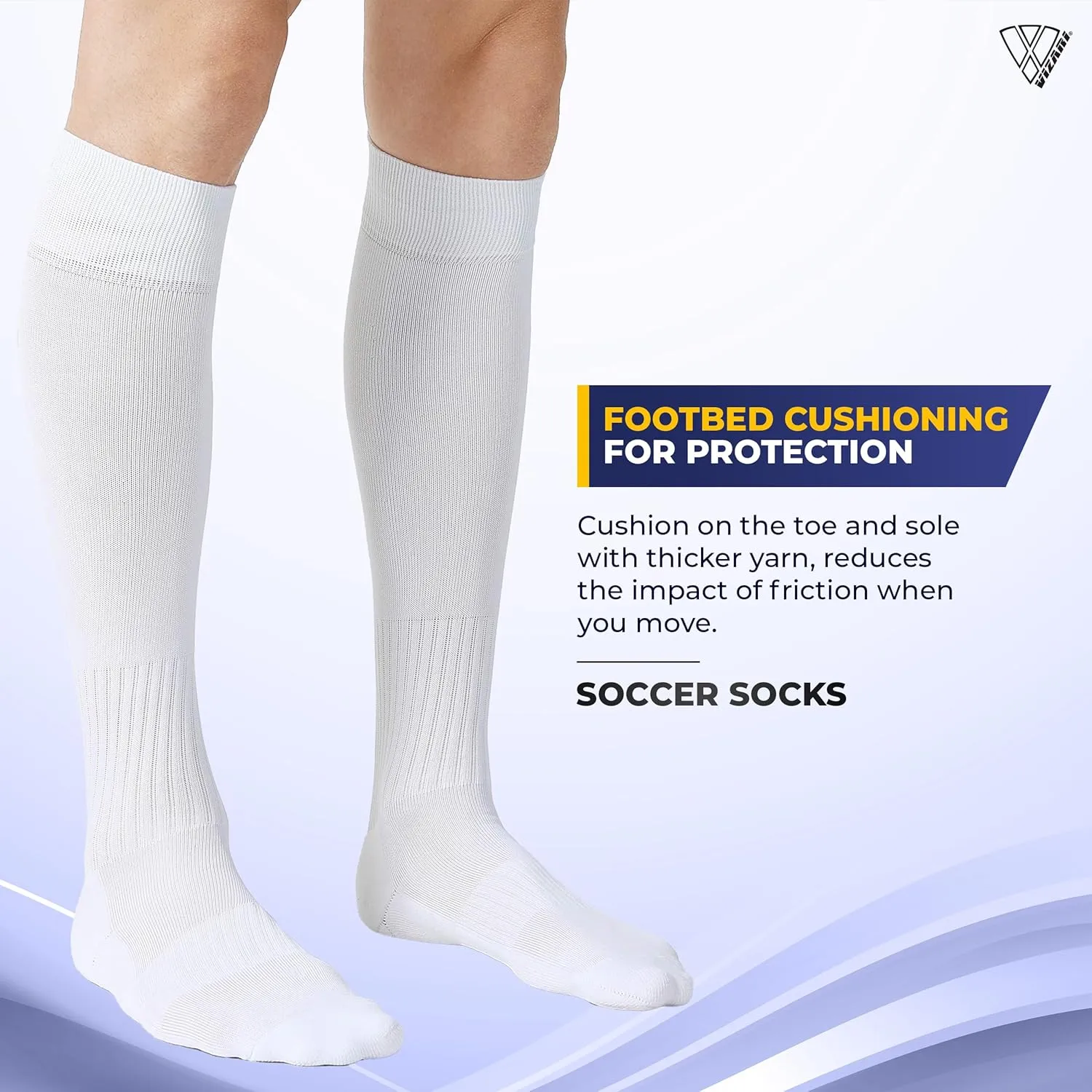 Vizari Kids Turf Soccer Shoes Combo with Two Pairs of Socks | Superior Traction, Comfort & Durability for Artificial Grass | Athletic Football Shoes for Boys and Girls