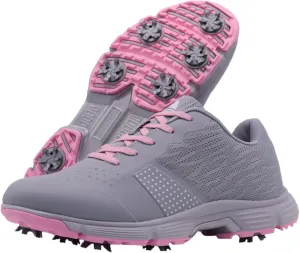 Waterproof Women's/Girl Golf Shoes Spiked Red Golf Trainers Outdoor Anti-Slip Comfort Leather Sneakers Walking Footwears Ladies' for Birthday Gift