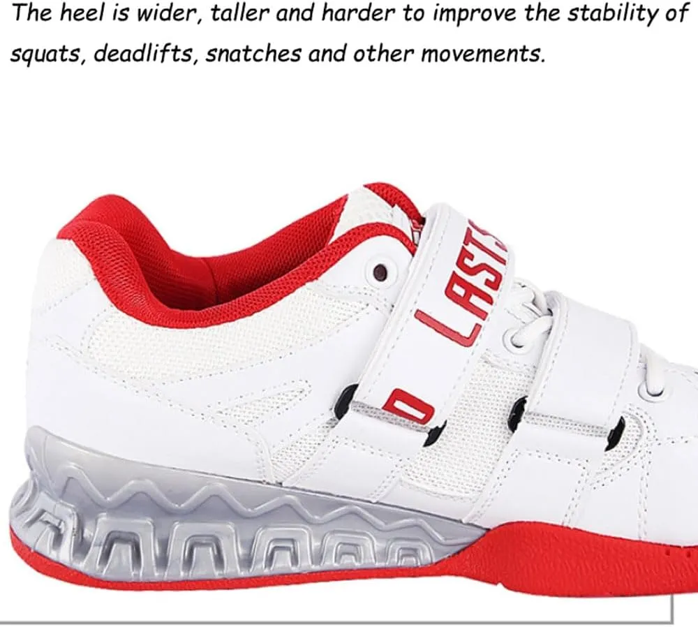 Weightlifting Shoes Men women Breathable Leather Gym Lifting Sneakers Support Balance Training Shoes Non-Slip Wear Resistant Sole Squat Shoe Deadlifting Fitness Indoor Cross-Trainer unisex,38-45 EU