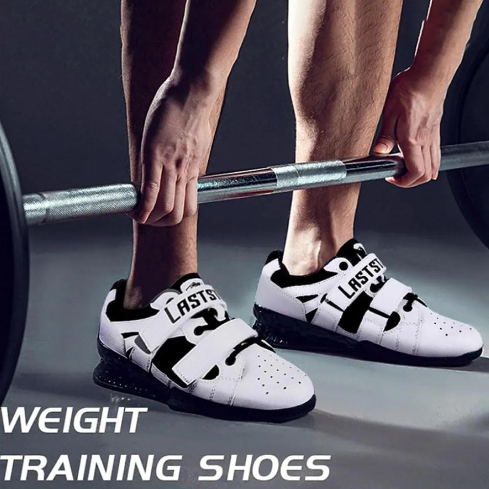 Weightlifting Shoes Men women Breathable Leather Gym Lifting Sneakers Support Balance Training Shoes Non-Slip Wear Resistant Sole Squat Shoe Deadlifting Fitness Indoor Cross-Trainer unisex,38-45 EU