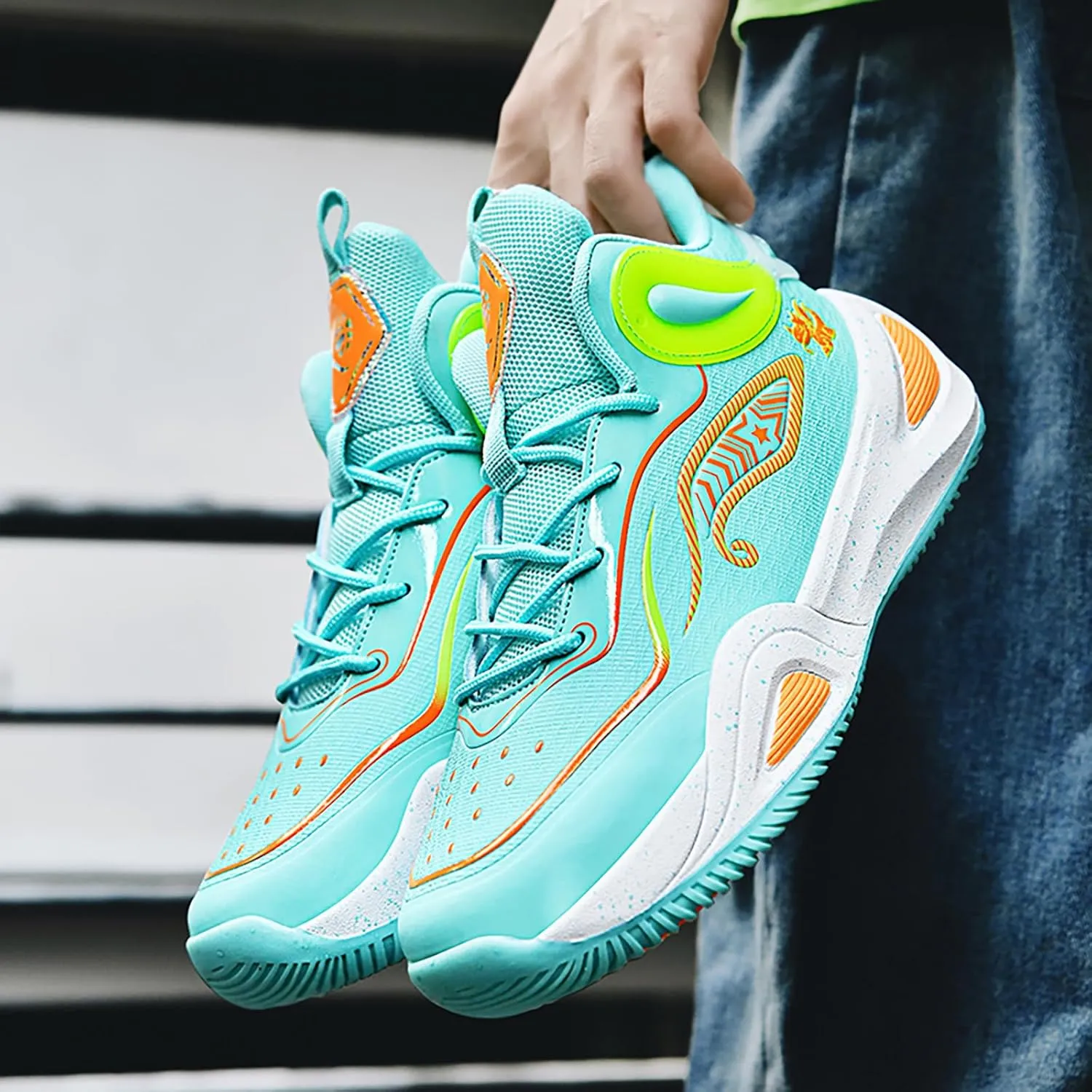Women Men Basketball Shoes Breathable Men Non Slip Outdoor Fashion Unisex Sneakers