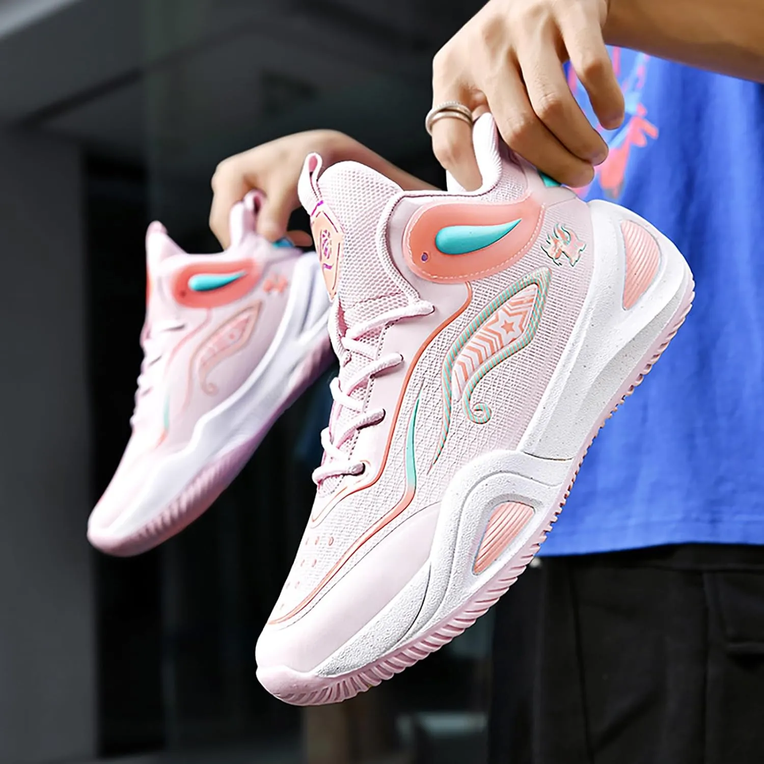 Women Men Basketball Shoes Breathable Men Non Slip Outdoor Fashion Unisex Sneakers