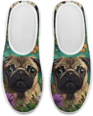 Women's Casual Loafers Dog Print Running Shoes Lightweight Non-Slip Athletic Tennis Training Shoe