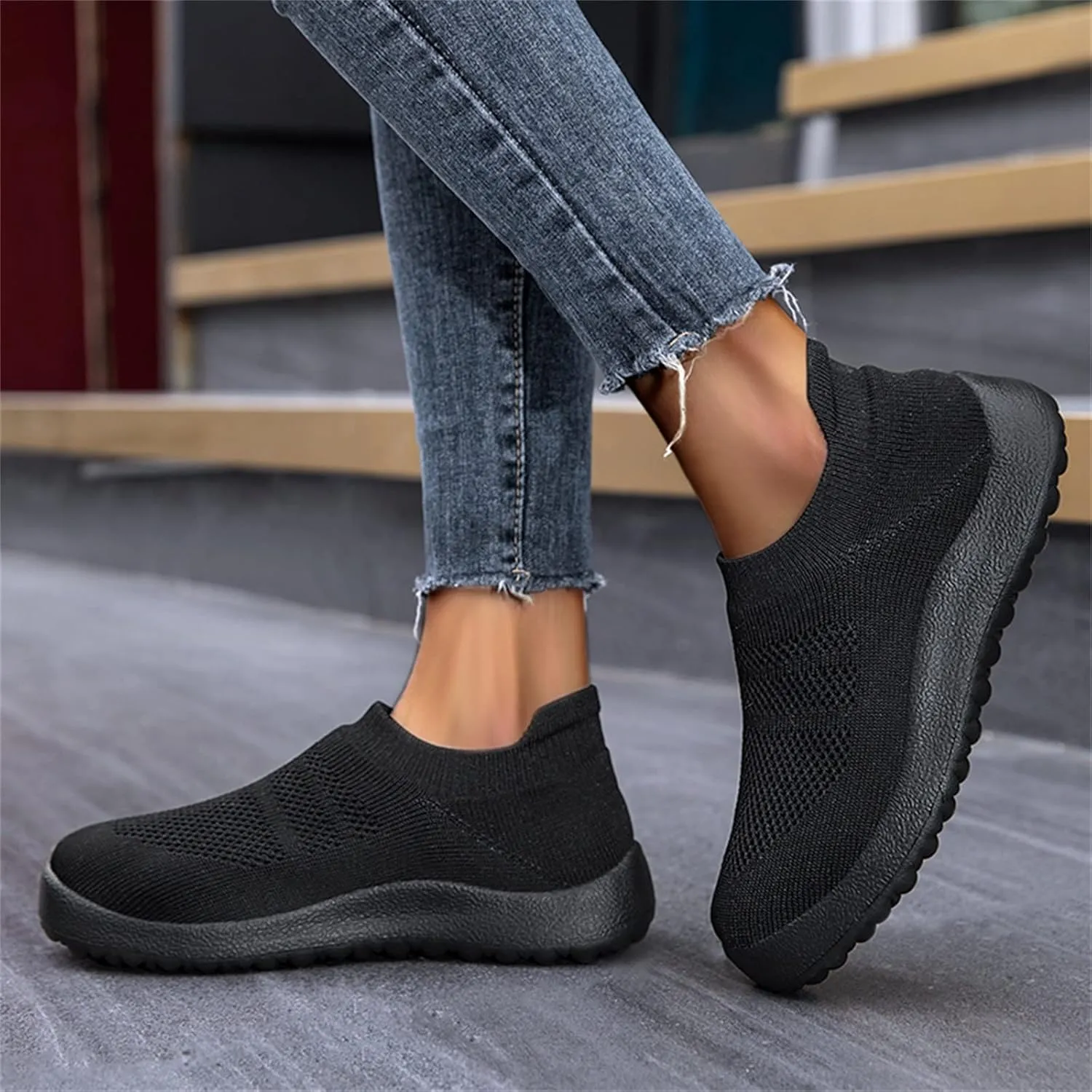 Women's Fashion Sneaker Non Slip Work Wide Comfortable Slip Resistant Work Shoes Wide Basketball Shoes Sports Loafer Women Sneaker Insoles Women