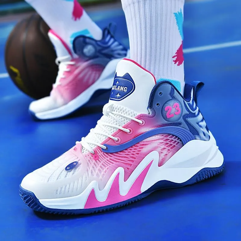 Womens Mens Basketball Shoes Fashion Sneakers Lightweight Non Slip Outdoor Sports Running Walking Tennis Shoes