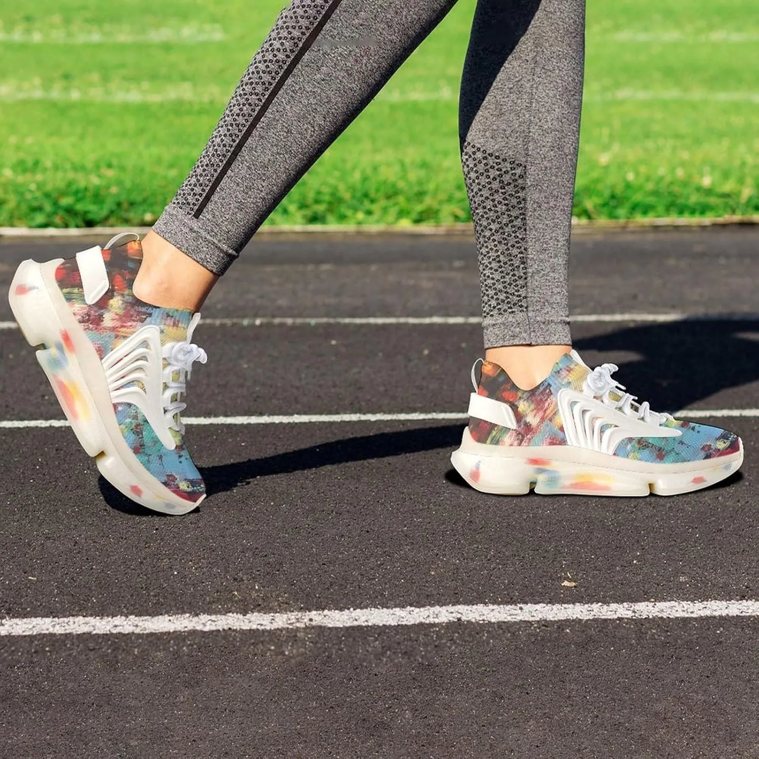 Women's Road Running Shoes, Fashion Trail Shoes, Excursion Breathable Sneakers, Lightweight Non Slip Trainers, Athletic Shoe