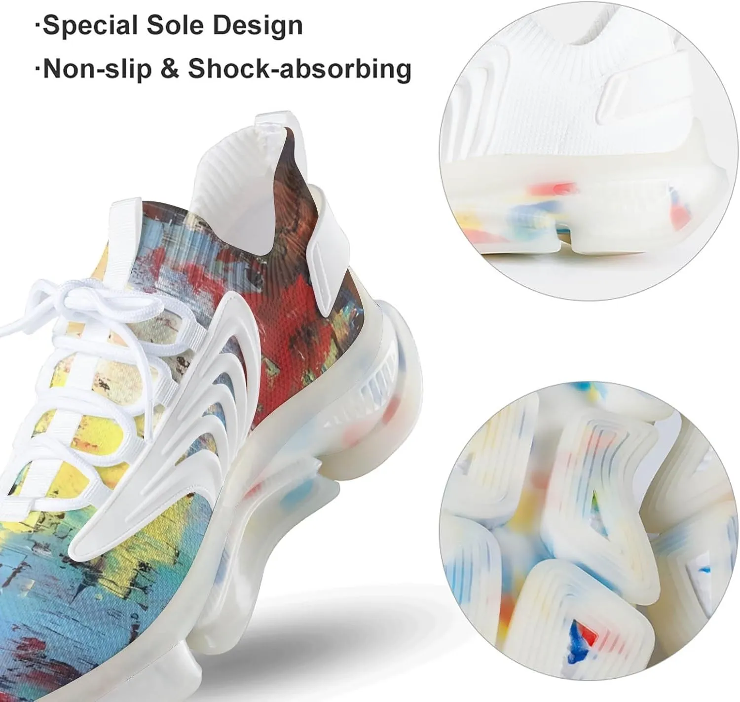 Women's Road Running Shoes, Fashion Trail Shoes, Excursion Breathable Sneakers, Lightweight Non Slip Trainers, Athletic Shoe