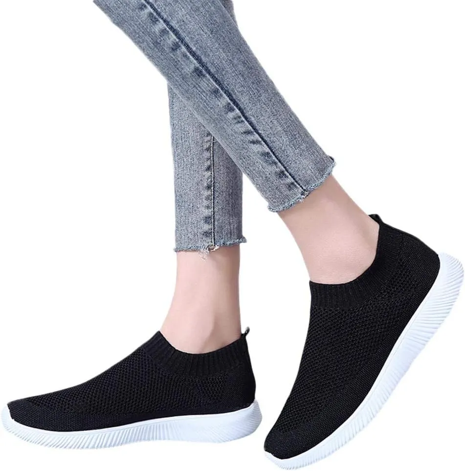 Women's Slip on Walking Shoes Tennis Lightweight Gym Non Slip Work Shoes Women Casual Women's Shoes Casual Fashion Sneakers 2025 Platform Tennis Shoe Trainers Shoe