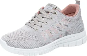 Womens Walking Shoes Comfortable Slip On Sneakers Non Slip Athletic Tennis Running Shoes Casual Shoes Arch Support