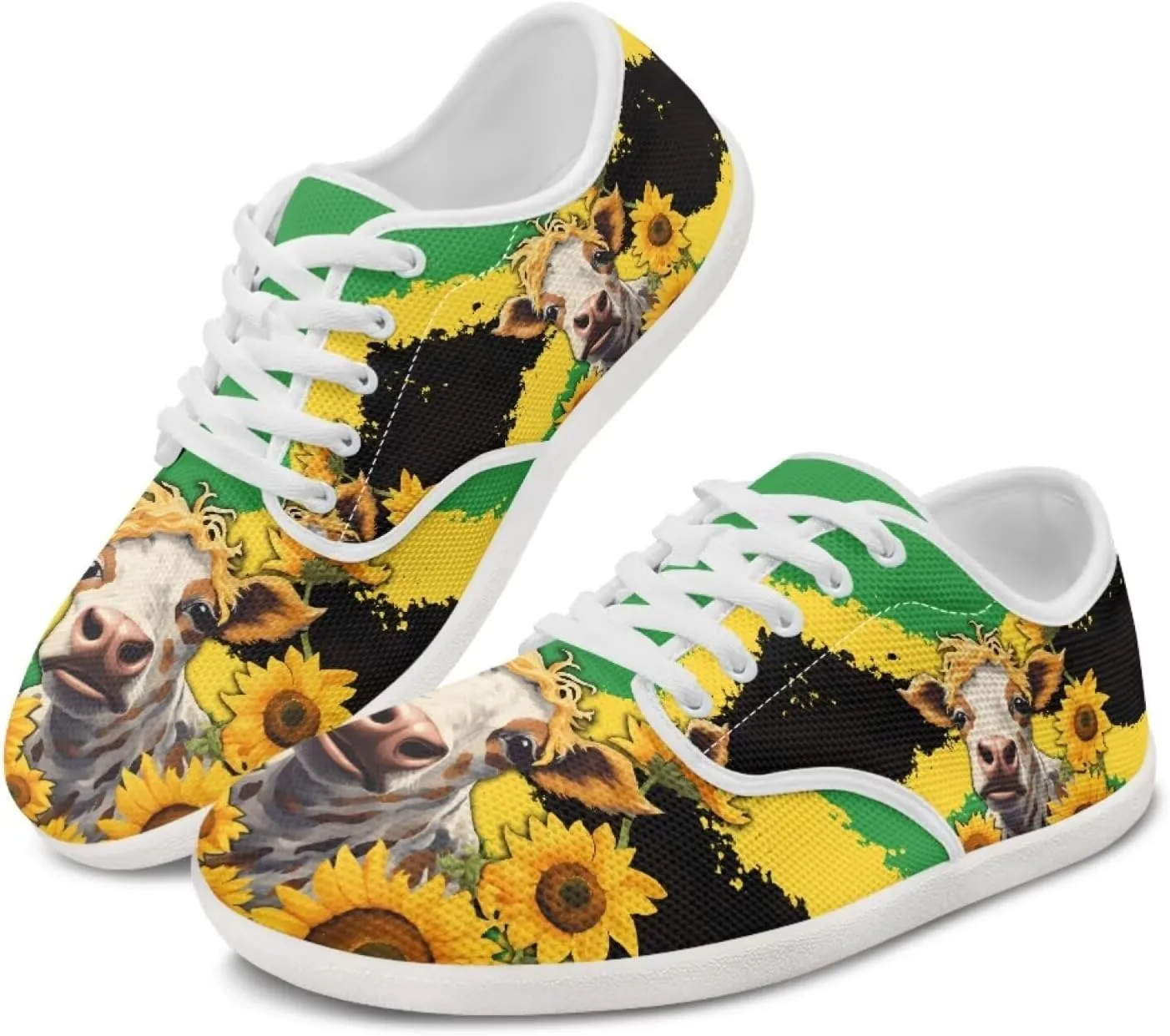 Women's Work Shoes Casual Skate Shoes Lace-Up Running Sneakers Basketball Driving Walking Shoes
