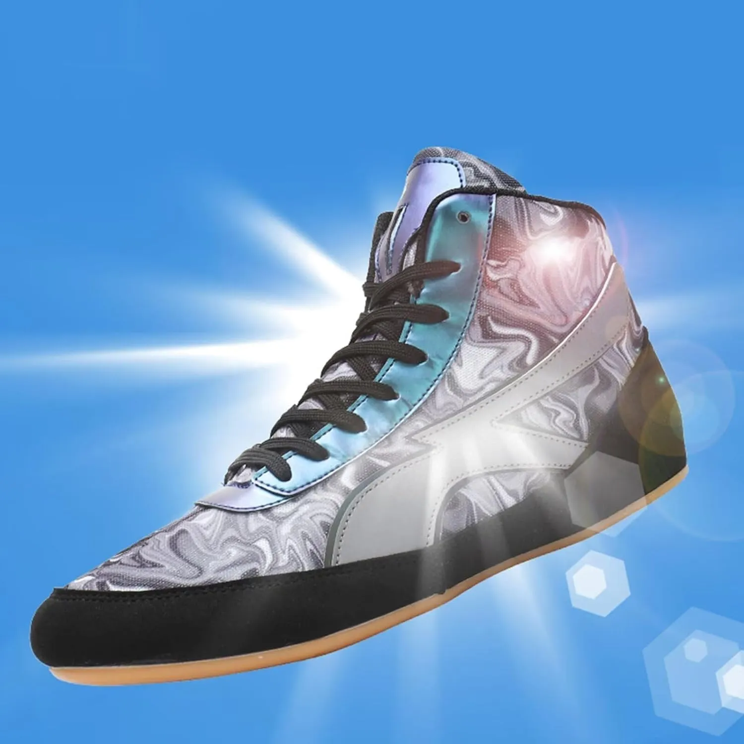 Women's Wrestling Boxing Shoes Combat Training Shoes for Men Non Slip Fitness Sneakers for Wrestling, Boxing, Weightlifting & Bodybuilding