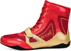 Women's Wrestling Boxing Shoes Men's Combat Training Shoes Pro Fighting Boots and Training Workout Shoes Non Slip Fitness Sneakers