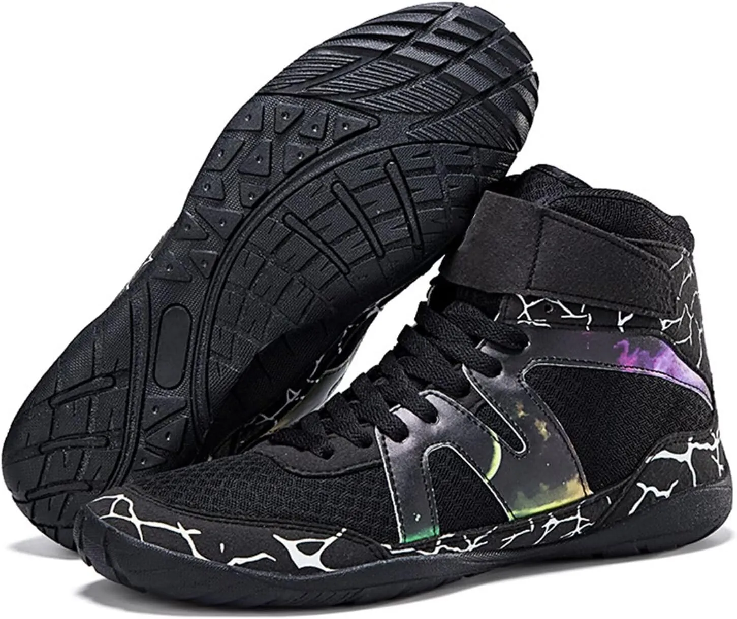 Wrestling Boxing Shoes for Men Non Slip Fitness Sneakers Combat Training Shoes for Fighting Shoes Powerlifting Bodybuilding Boots