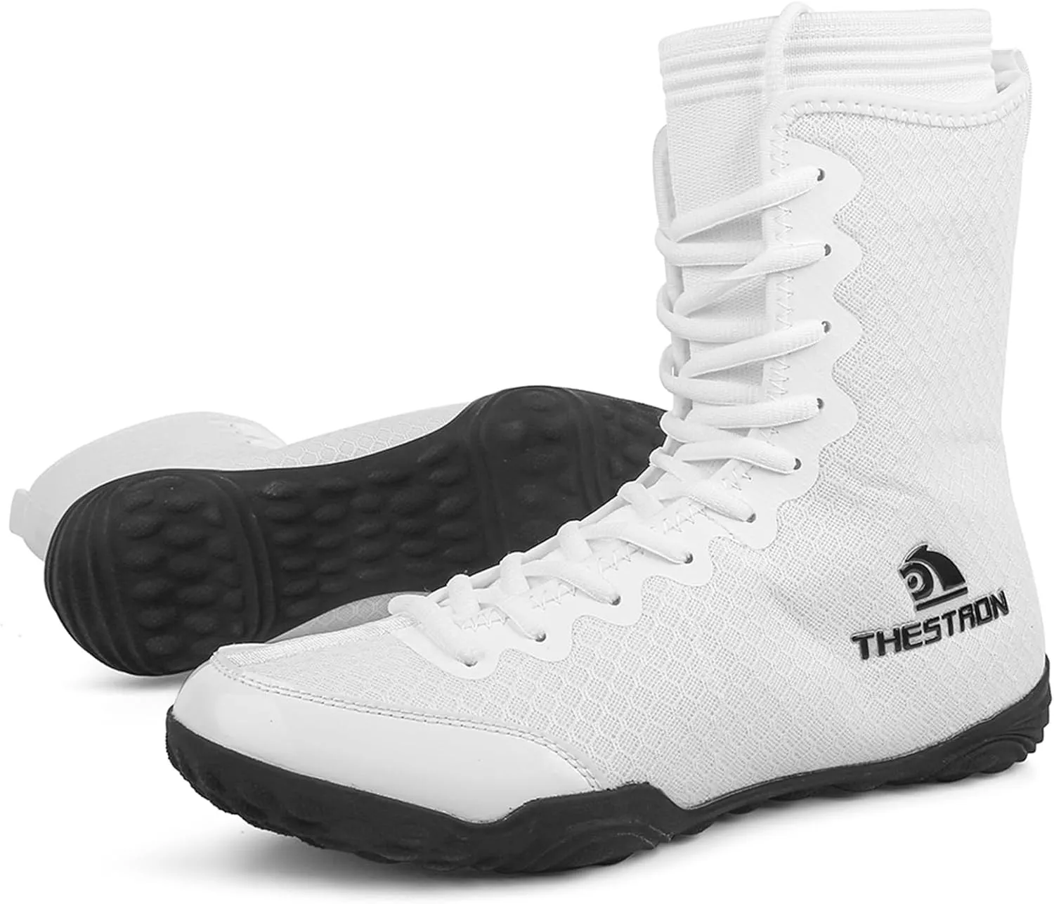 Wrestling Boxing Shoes Men Breathable Non Slip Rubber Sole High Top Fitness Training Shoe Lightweight for Adult & Youth Men Women Weightlifting Powerlifting