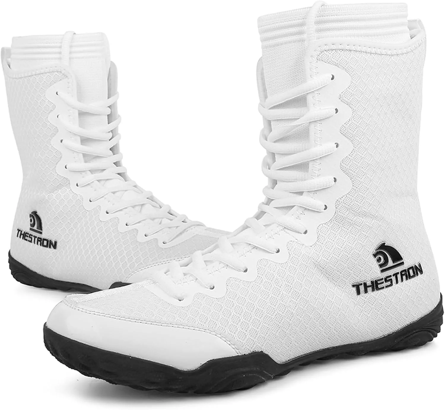 Wrestling Boxing Shoes Men Breathable Non Slip Rubber Sole High Top Fitness Training Shoe Lightweight for Adult & Youth Men Women Weightlifting Powerlifting